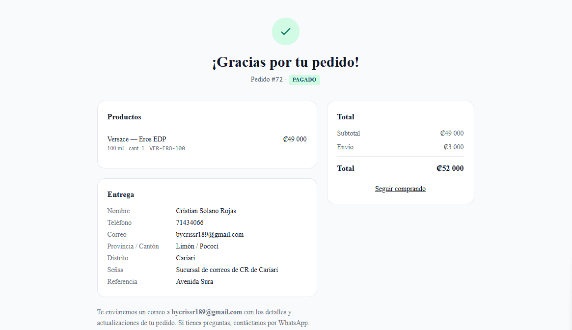 Empaque de fragancia de lujo o ilustración de pedido completado